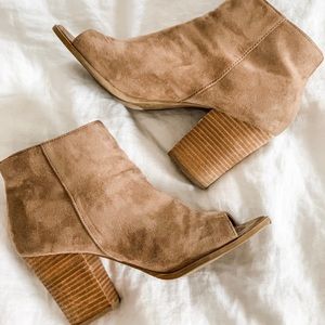 Boutique Peep Toe Bootie